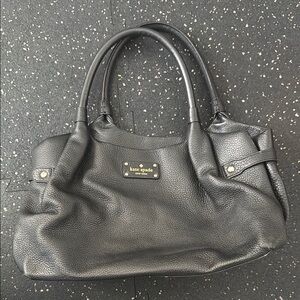 Kate Spade Black Leather Tote Bag